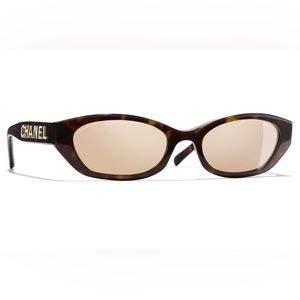 CHANEL Rectangle Sunglasses 71280A tortoise NIB The Idol